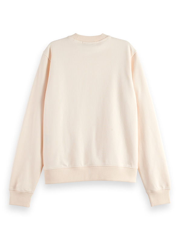 Scotch & Soda Дамски кремав суитшърт с надпис