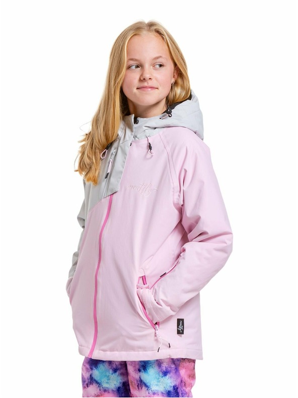 Meatfly Meatfly детска SNB & SKI яка Deliah Grey/Pastel Pink
