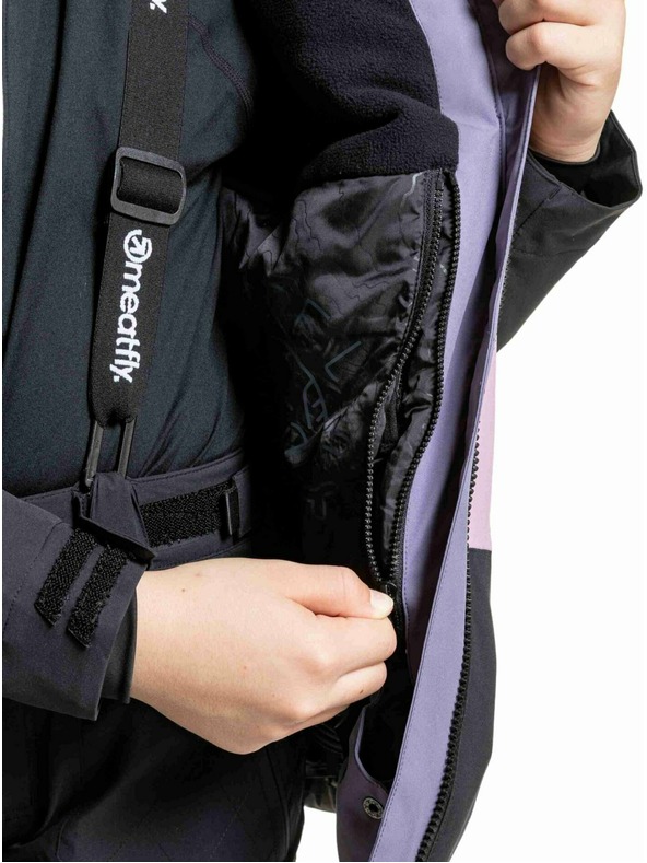 Meatfly Meatfly детска SNB & SKI яка Deliah Black / Purple Light