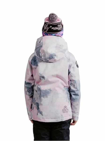 Meatfly Meatfly детско SNB & SKI яке Deliah Clouds Pink