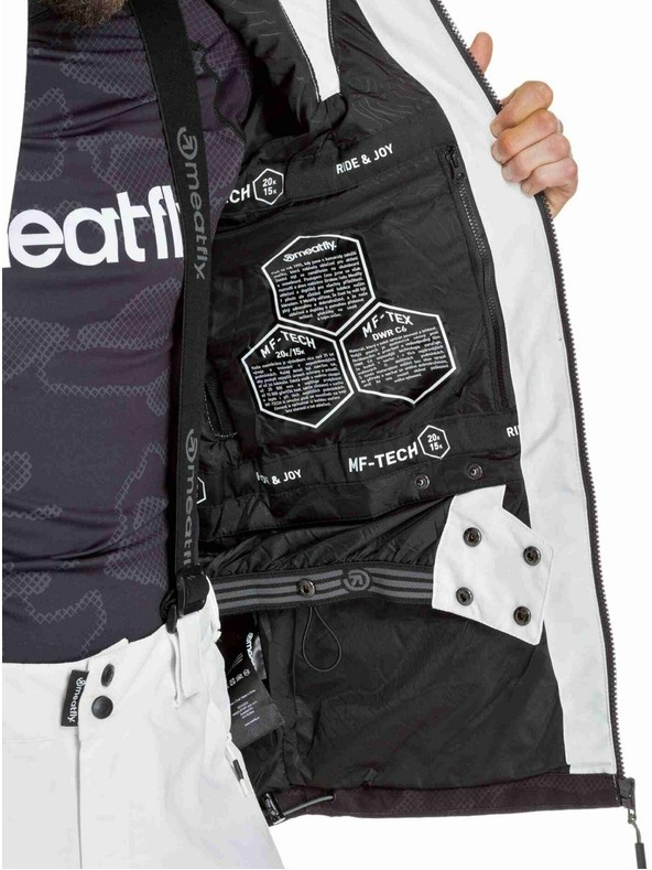 Meatfly Meatfly мъжко SNB & SKI яке Cronos White / Morph Black