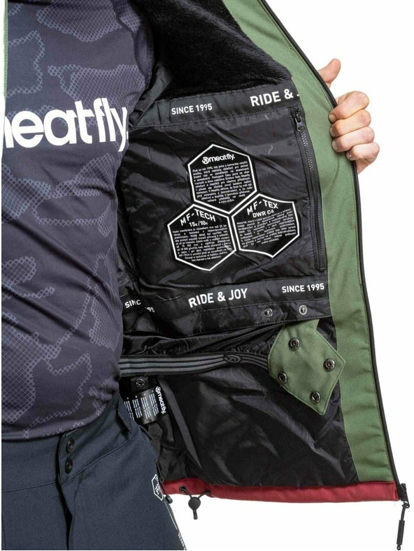 Meatfly Meatfly мъжка SNB & SKI яка Manifold Bronze Green / Merlot