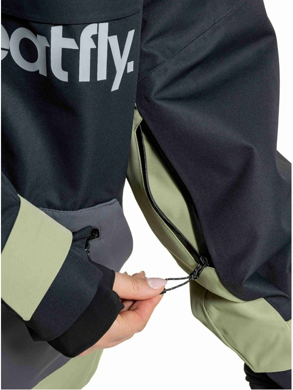 Meatfly Meatfly унисекс SNB & SKI яка Maddie Black / Olive Light