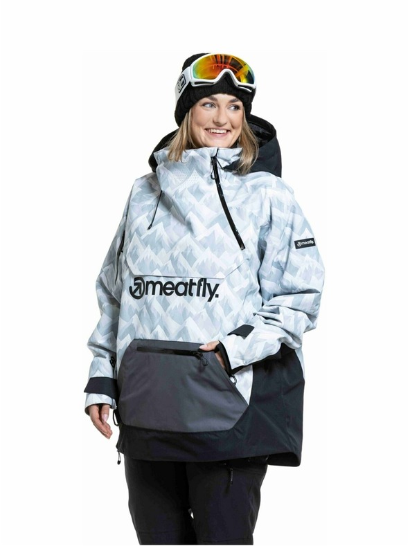 Meatfly Meatfly унисекс SNB & SKI яка Maddie White Camo / Black
