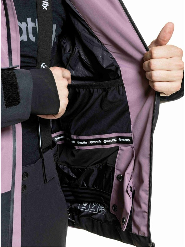 Meatfly Meatfly мъжко SNB & SKI яке Shader Gray Dark / Orchid