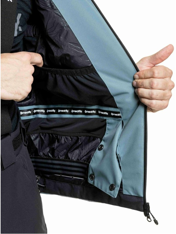 Meatfly Meatfly мъжко SNB & SKI яке Shader Blue Sea / Silver