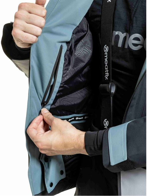 Meatfly Meatfly мъжко SNB & SKI яке Shader Blue Sea / Silver