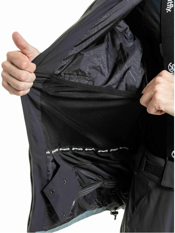 Meatfly Meatfly мъжко SNB & SKI яке Cronos Black / Blue Sea