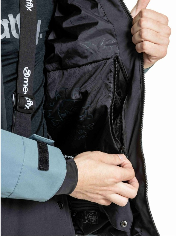Meatfly Meatfly мъжко SNB & SKI яке Cronos Black / Blue Sea