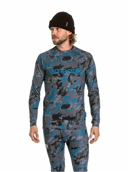 Meatfly Meatfly мъжка термична тениска Avery Mossy Petrol