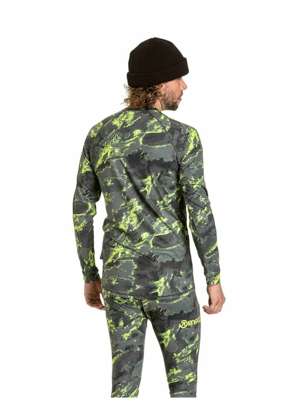 Meatfly Meatfly мъжка термична тениска Avery Lime Mossy