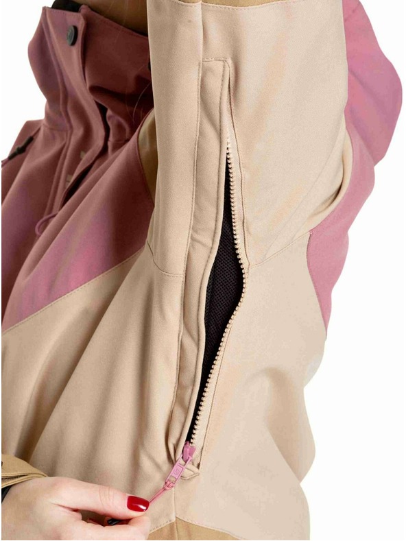 Meatfly Meatfly дамска SNB & SKI якета Kirsten Latte / Dusty Rose