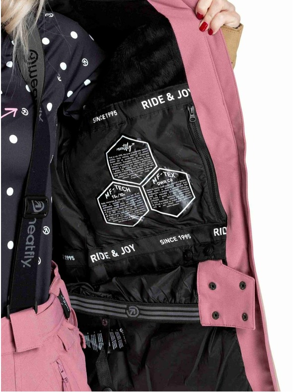 Meatfly Meatfly дамска SNB & SKI якета Kirsten Latte / Dusty Rose