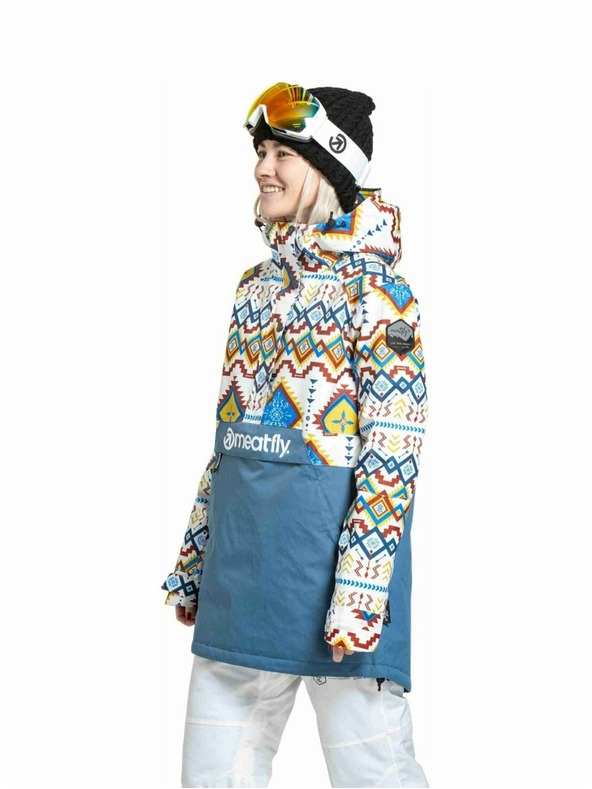 Meatfly Meatfly дамска SNB & SKI якета Aiko White Jones / Slate Blue