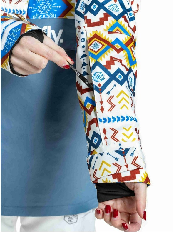 Meatfly Meatfly дамска SNB & SKI якета Aiko White Jones / Slate Blue