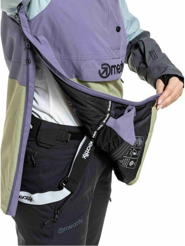 Meatfly Meatfly дамска SNB & SKI якета Aiko Olive Light / Purple Light
