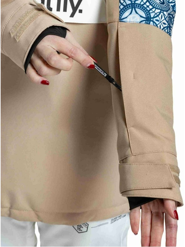 Meatfly Meatfly дамска SNB & SKI якета Aiko Mosaic / Latte