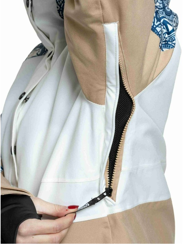 Meatfly Meatfly дамска SNB & SKI якета Aiko Mosaic / Latte