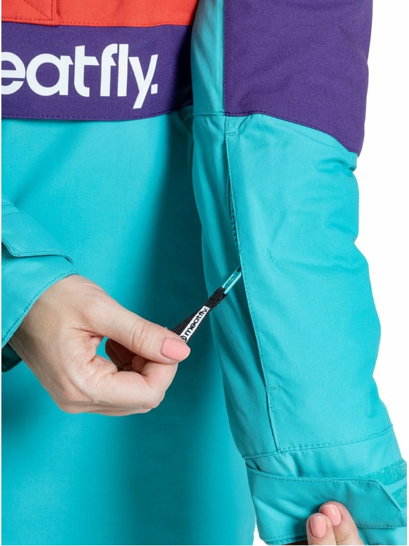 Meatfly Meatfly дамска SNB & SKI якета Aiko Turquoise/Ferrari Red