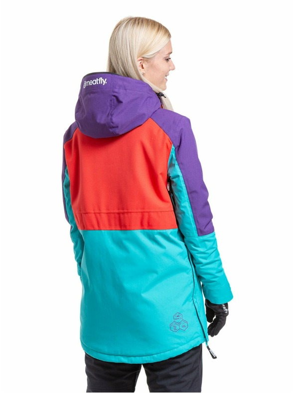 Meatfly Meatfly дамска SNB & SKI якета Aiko Turquoise/Ferrari Red