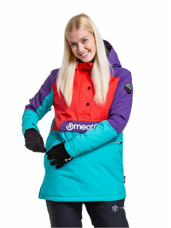 Meatfly Meatfly дамска SNB & SKI якета Aiko Turquoise/Ferrari Red