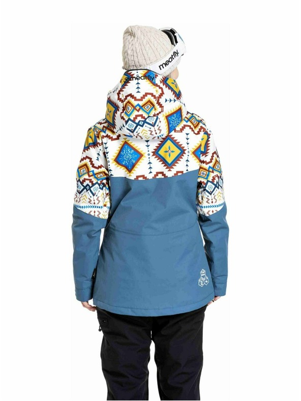 Meatfly Meatfly дамска SNB & SKI якета Kirsten White Jones / Slate Blue
