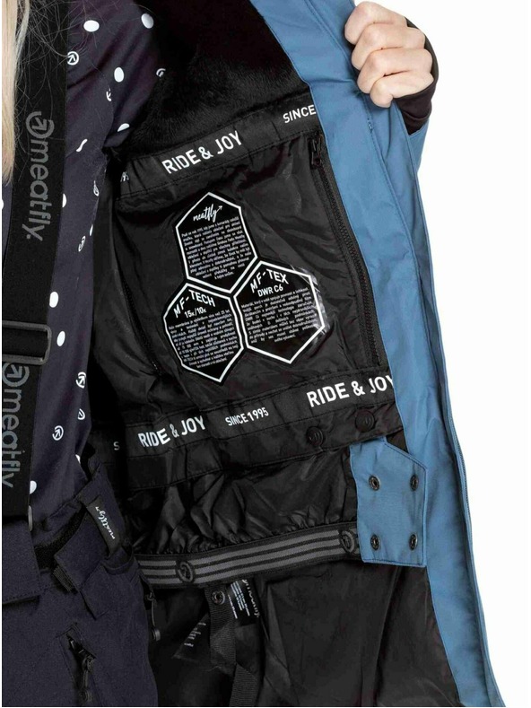 Meatfly Meatfly дамска SNB & SKI якета Kirsten White Jones / Slate Blue
