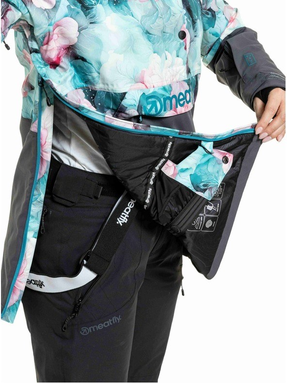 Meatfly Meatfly дамска SNB & SKI якета Aiko Pink Flowers