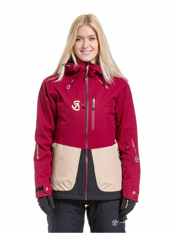 Meatfly Meatfly дамска SNB & SKI якета Gaia Beet Red