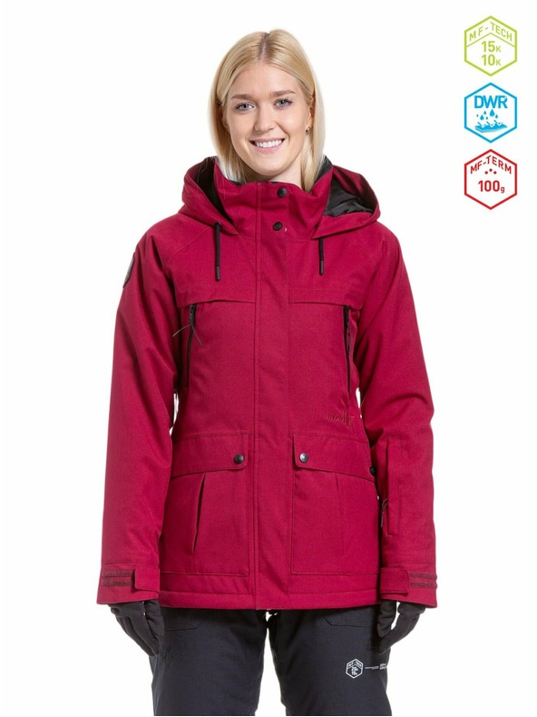 Meatfly Meatfly дамска SNB & SKI якета Terra Beet Red