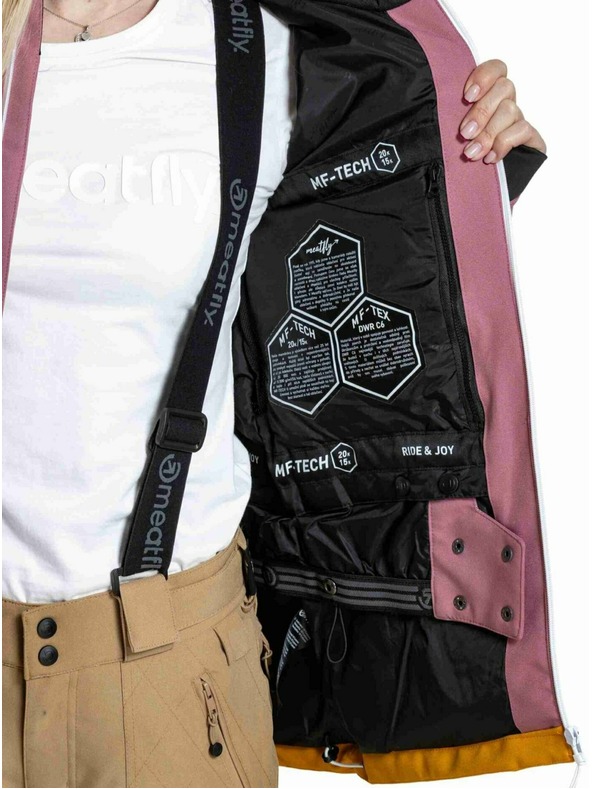 Meatfly Meatfly дамска SNB & SKI якета Gaia Dusty Rose / Sunflower