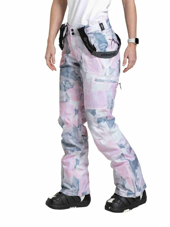 Meatfly Meatfly женски SNB & SKI панталони Foxy Clouds Pink