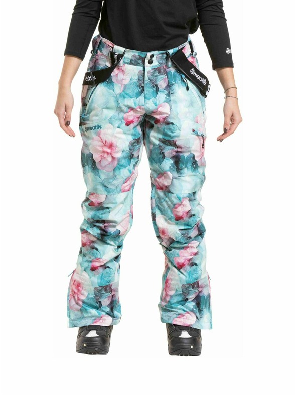 Meatfly Meatfly женски SNB & SKI панталони Foxy Pink Flowers