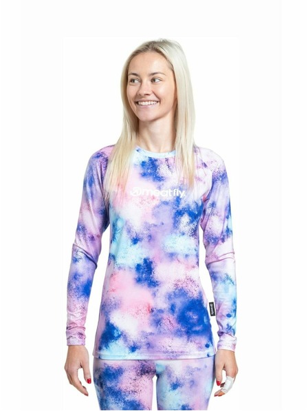 Meatfly Meatfly женска термична тениска Capa Purple Aquarel