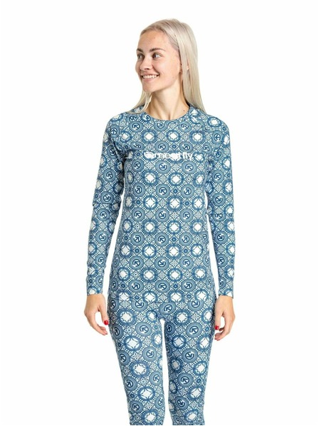 Meatfly Meatfly женска термична тениска Capa Mosaic Blue