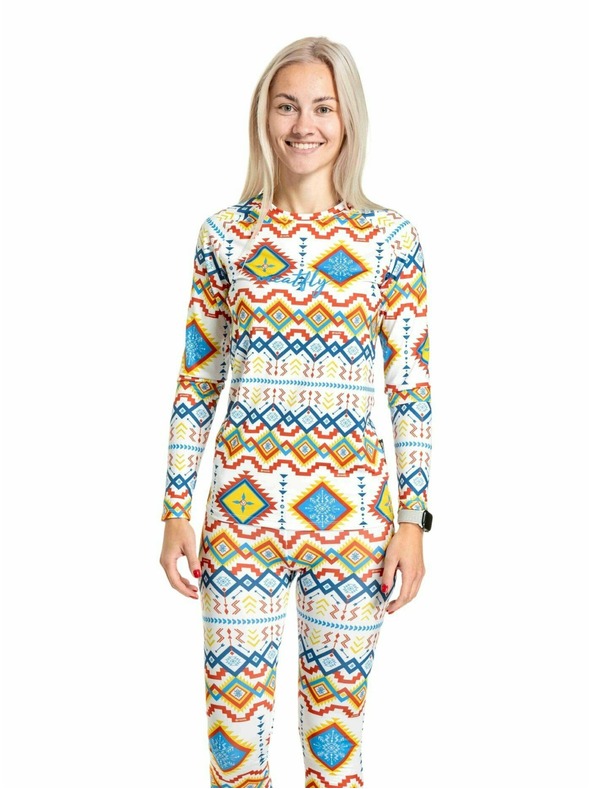 Meatfly Meatfly женска термична тениска Capa White Jones