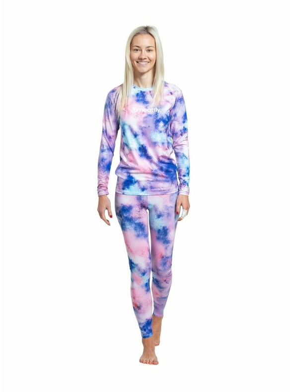 Meatfly Meatfly женски термични панталони Taro Purple Aquarel