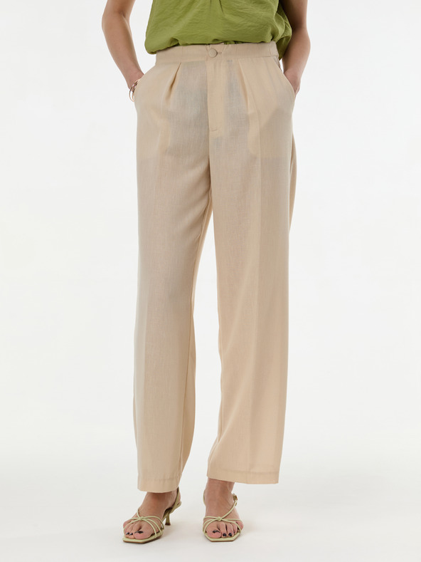 Orsay Бежов дамски широк панталон ORSAY