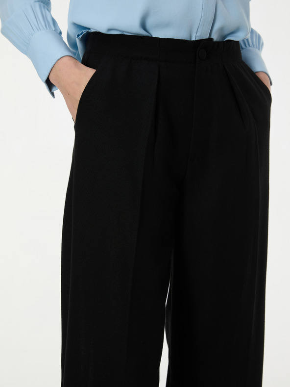 Orsay Черен дамски широк панталон ORSAY