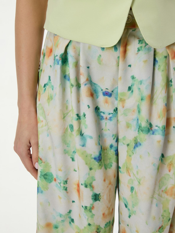 Orsay Светлозелени дамски панталони с шарка ORSAY