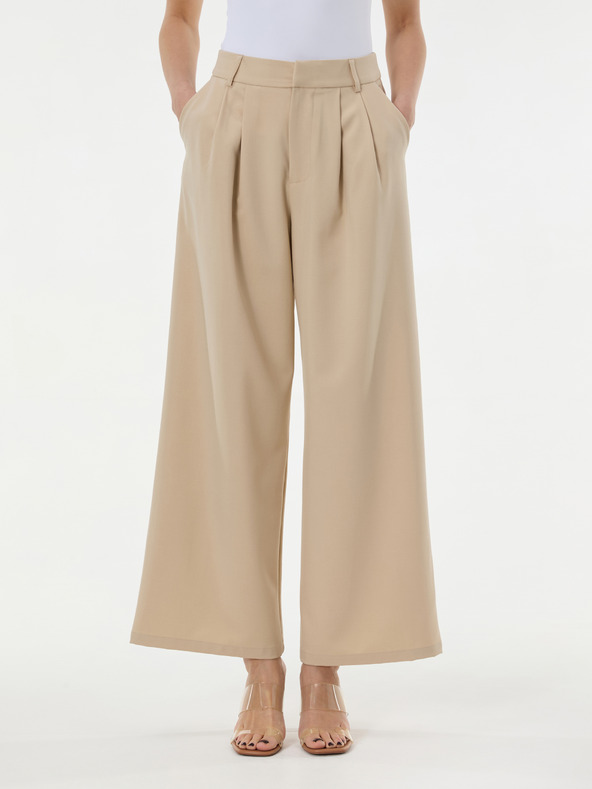 Orsay Бежов дамски широк панталон ORSAY