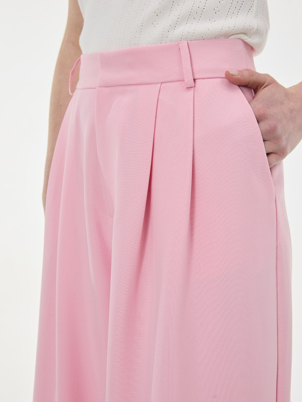 Orsay Светлорозови широки дамски панталони ORSAY