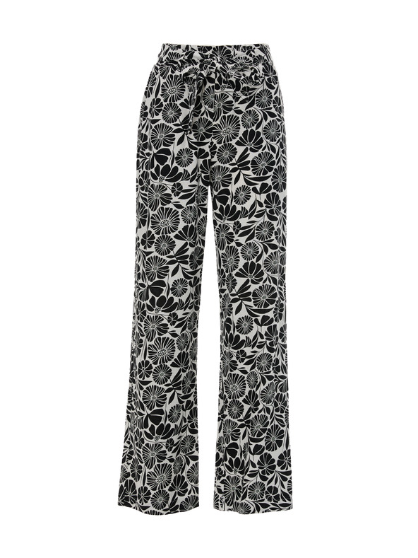 Orsay Черни дамски панталони с шарка ORSAY