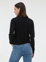 Orsay Черен дамски пуловер с яка ORSAY