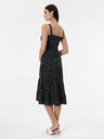 Orsay Черна дамска рокля на точки ORSAY