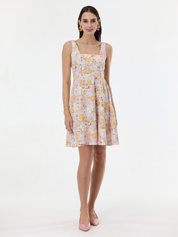 Orsay Светлорозова дамска рокля с шарка до коленете ORSAY