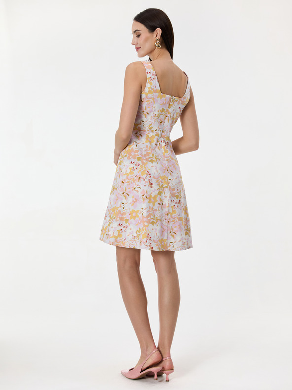 Orsay Светлорозова дамска рокля с шарка до коленете ORSAY