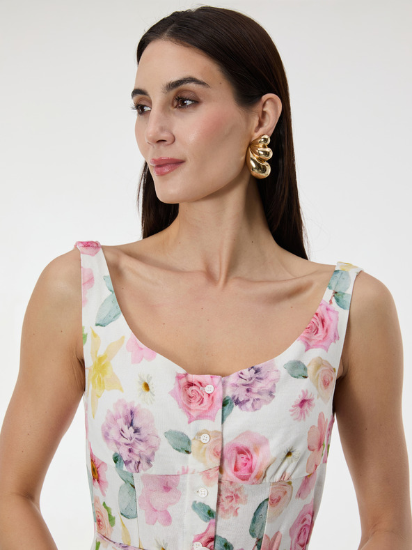 Orsay Светлорозова дамска рокля с шарка ORSAY