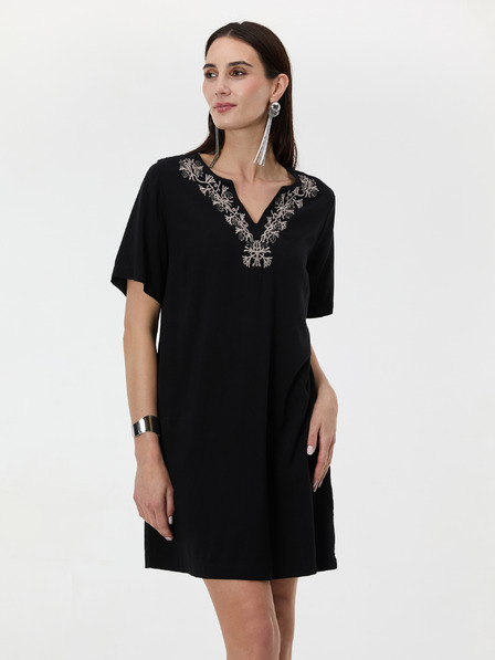 Orsay Черна дамска рокля с дължина до коляното ORSAY