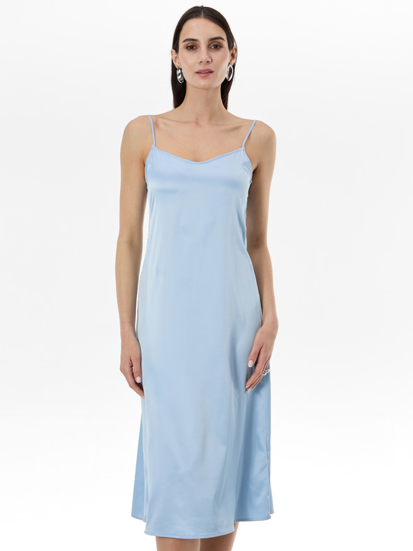 Orsay Светлосиня дамска рокля с презрамки ORSAY